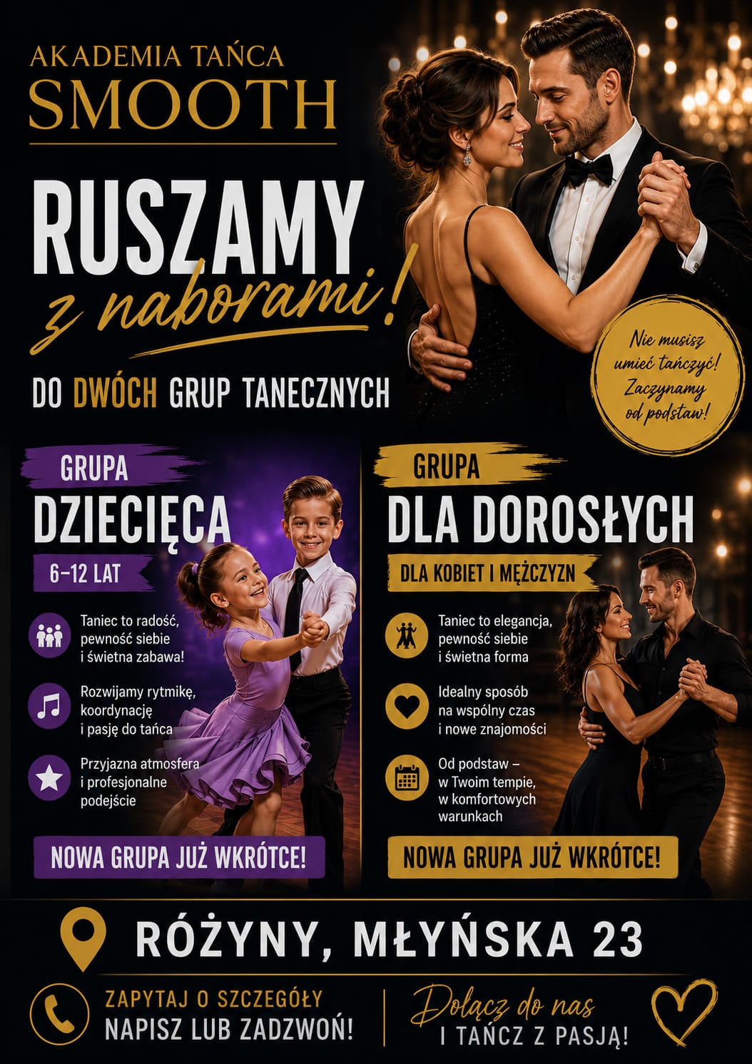 Nowe grupy taneczne w Różynach